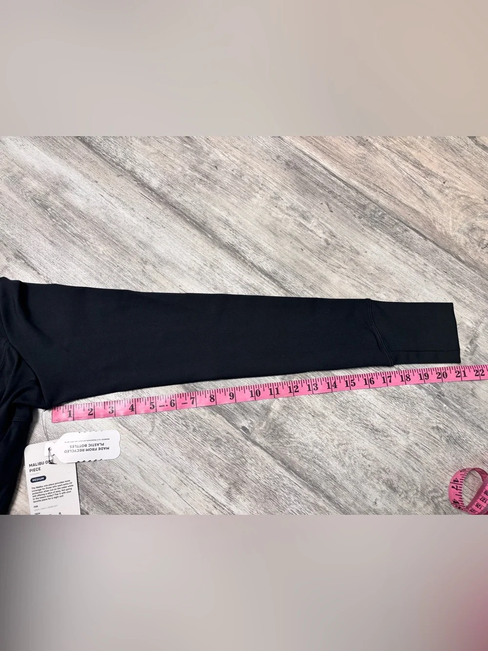 Phoenix Malibu One Piece Swimsuit Womens Black Long Sleeve Zip Front Medium NWT